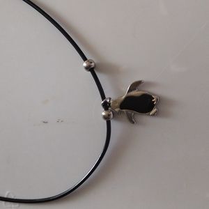 Penguin little girl necklace
